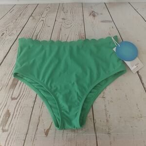 Rhode High Rise Medium Coverage Bikini Bottoms Green Size M (8-10)